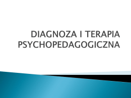 diagnoza i terapia psychopedagogiczna
