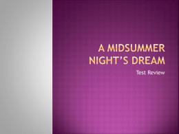 A Midsummer Night`s Dream Review