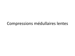 Compression médullaire lente