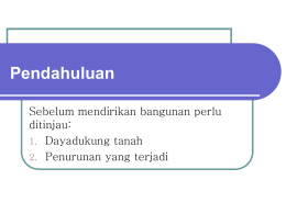 Penurunan Konsolidasi - Dinas Bina Marga dan Pengairan Kab