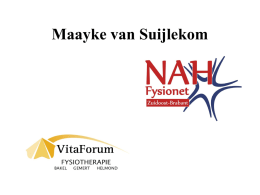 Presentatie Maayke van Suijlekom