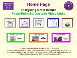 Brain Breaks PowerPoint