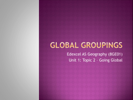 Powerpoint 3 Global groupings