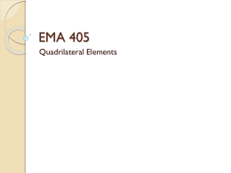 Quadrilateral Elements