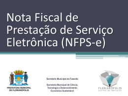 NFPS - Prefeitura Municipal de Florianópolis