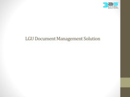 LGU Document Management Solution