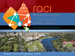 RACI2014 Promotional PowerPoint