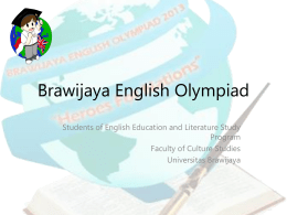 Brawijaya English Olympiad
