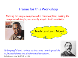 Using Questions to promote thinking