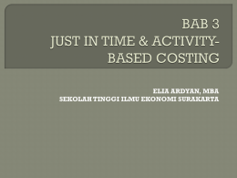 bab 3 just in time & activity-based costing