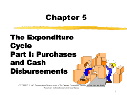 Chapter 5 - Accounting and Information Systems Department