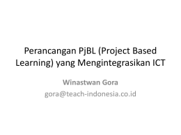 Project Based Learning - ecindonesia
