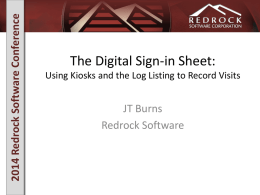 2014 Redrock Software Conference 2014 Redrock Software
