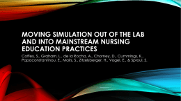 moving simulation out of the lab and into mainstream