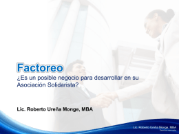 Lic. Roberto Ureña Monge, MBA