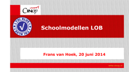 Presentatie Schoolmodellen LOB 20-06-2014