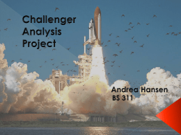 BS311- U6- Challenger Powerpoint