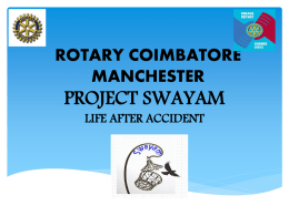 Project Swayam - Rotary Club of Coimbatore Manchester