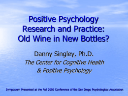 Positive Psychology