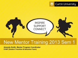 MENTOR - Curtin Mentoring Programs