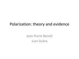Polarization: theory and evidence