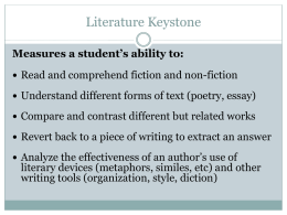 Literature Keystone Exams - Garnet Valley School District