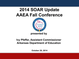 AAEA Fall Conference SOAR Presentation