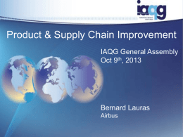 Product & Supply Chain Improvement strategic