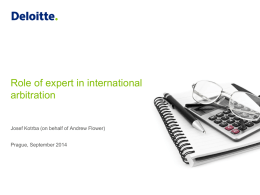 Role of expert in international arbitration