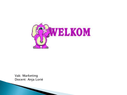 1e jaar Marketing H1