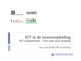 ICT-competentieprofiel lerarenopleiders