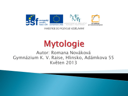 mytologie - prezentace