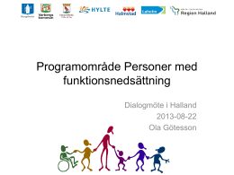 Personer med funktionsnedsättning, Ola Götesson