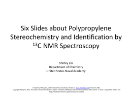 Final 5 slides about polypropylene stereochemistry