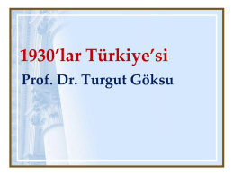 1930*lar Türkiye*si