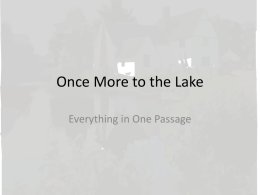 Once More to the Lake - Wiki-cik