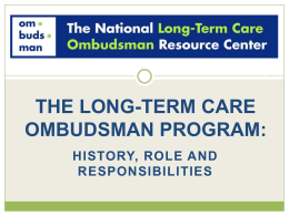 PPT - National Long-Term Care Ombudsman Resource Center.