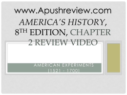 America`s History Chapter 2