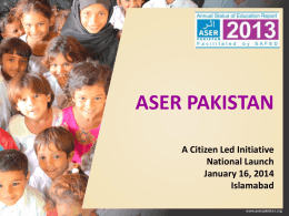 National - ASER Pakistan