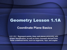 Geometry Lesson 1.1