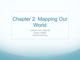 Chapter 2: Mapping Our World - Saluda County School District 1
