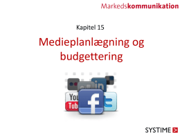 Medieplanlægning og budgettering