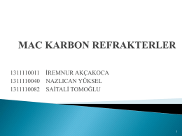 MAC KARBON REFRAKTERLER