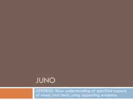 Narrative Structure in Juno