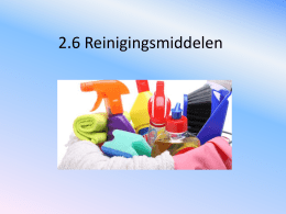 2.6 Reinigingsmiddelen - Zwin College Oostburg
