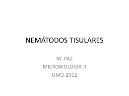 NEMÁTODOS TISULARES