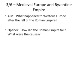 medieval europe final presentation