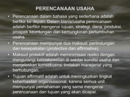 PERENCANAAN USAHA