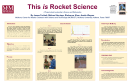 Rocketry Project Poster