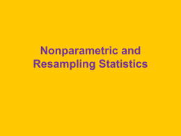 Nonparametric and Resampling Statistics